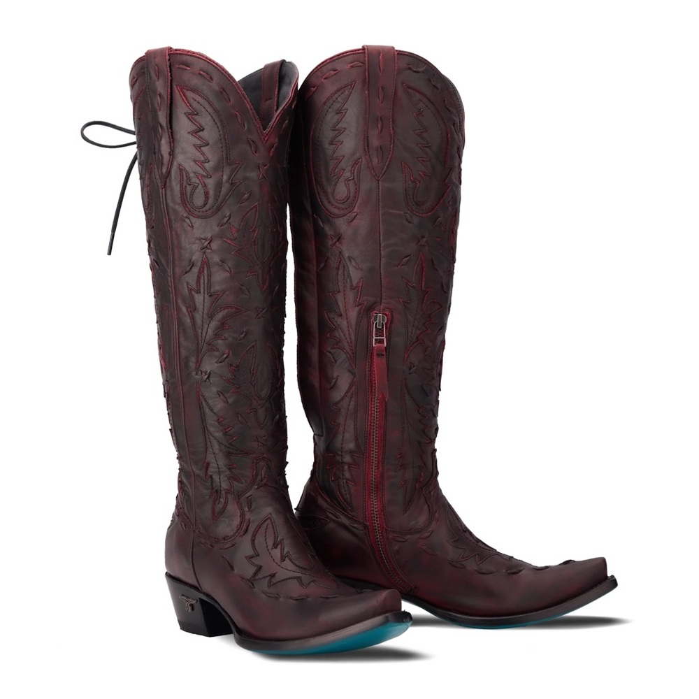 Lane reverie black cherry size 7.5 cowgirl boots - Picture 5 of 16